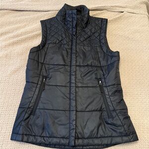 North Face Black Quilted Vest